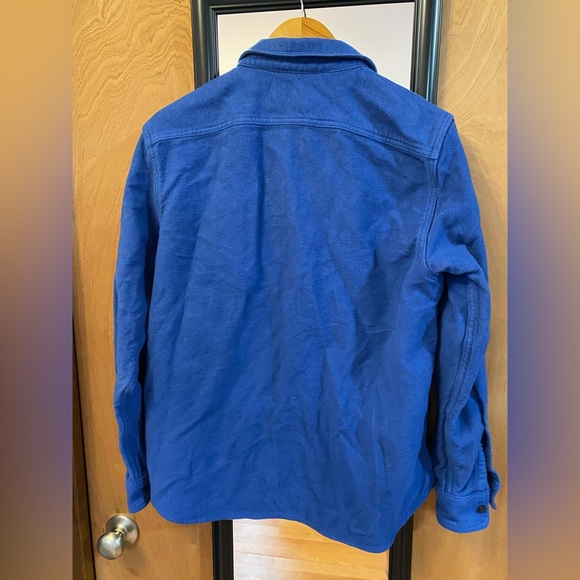 Everlane Deep Blue Heavyweight Flannel Shirt - Picture 3 of 4